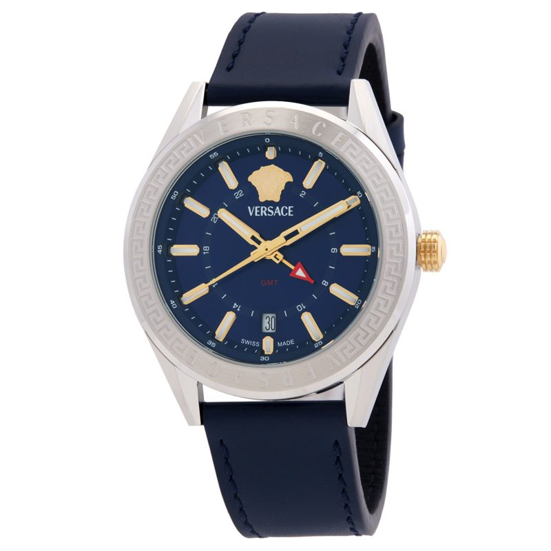 V-Code GMT Quartz Blue Dial Mens Watch VEAFA0124