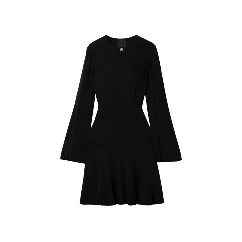 Ruffled Dress Black_Black