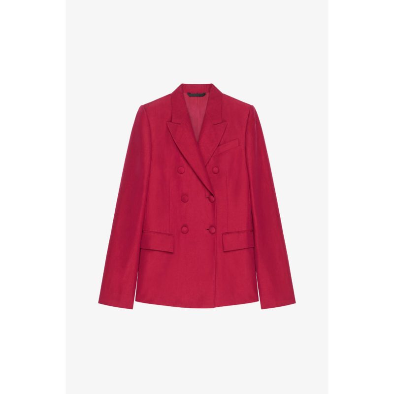 Double Breasted Jacket Red Cherry_Red