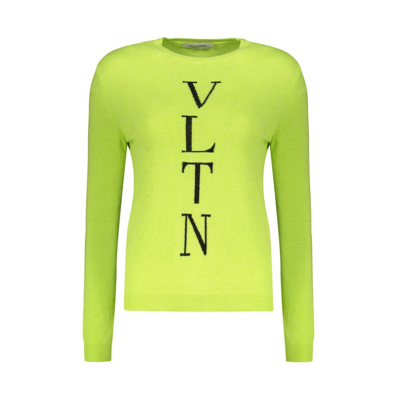 Garavani Womens Light Green Wool Sweater_Green