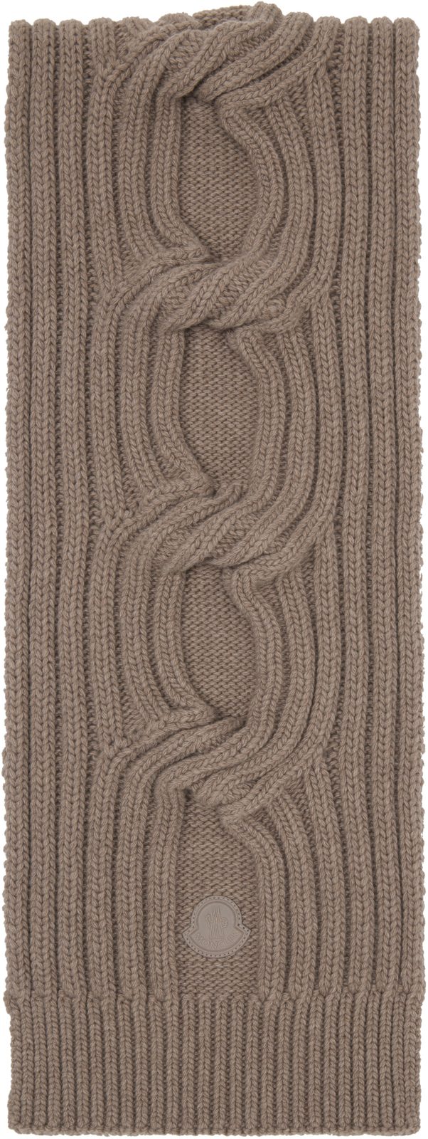 Beige Wool-Cashmere Blend Scarf 262111F028003