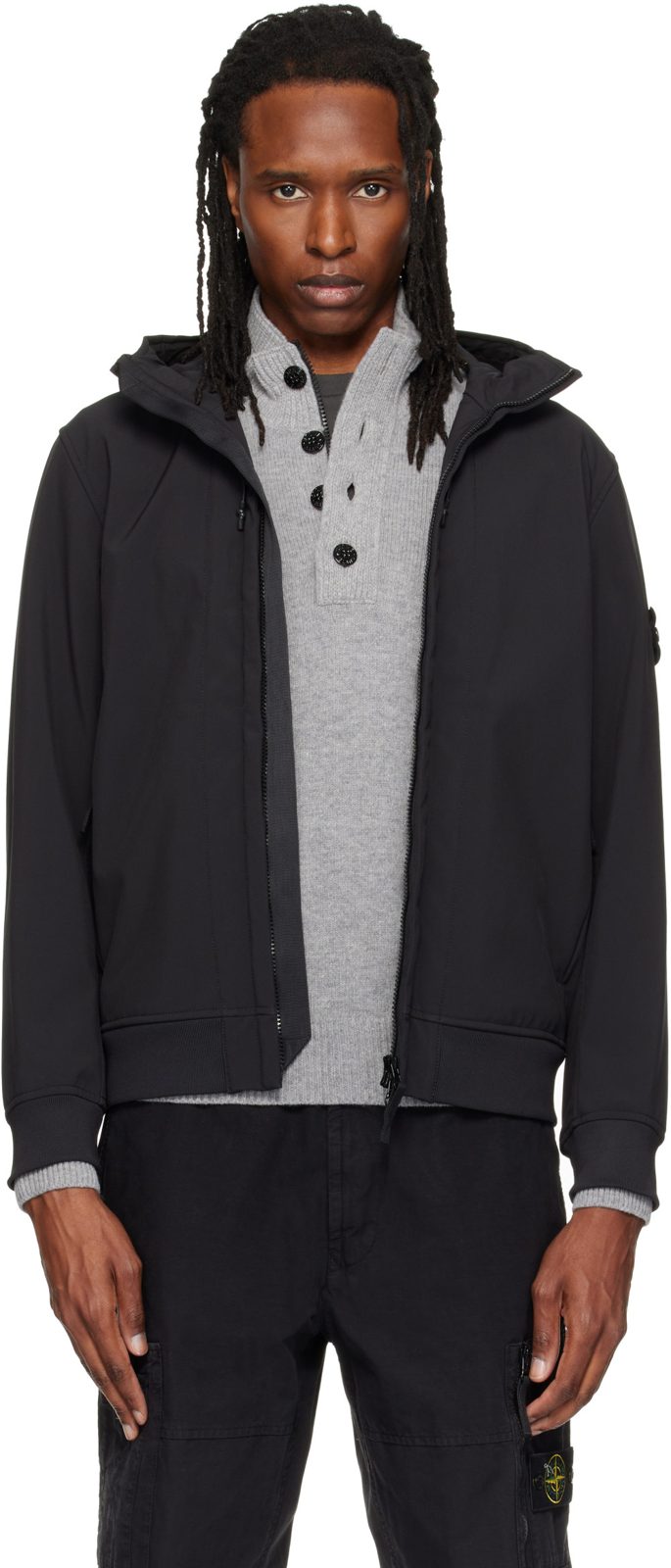 Black Q100004 Soft Shell-R_E.DYE Technology Jacket 262828M180014
