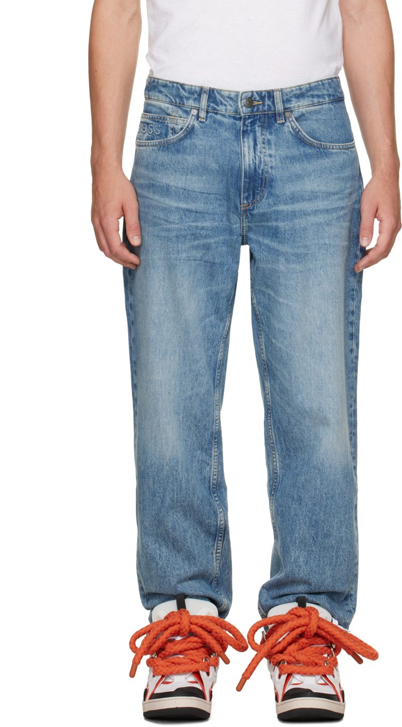 Blue Faded Jeans 262085M186004