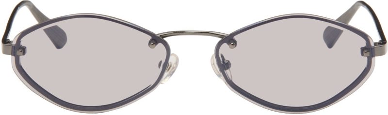 Gunmetal Linda Farrow Edition The Bellini Sunglasses 262553M134003