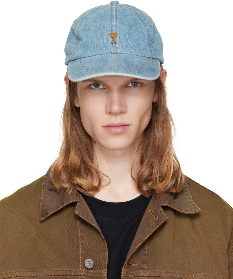 Blue Ami De Coeur Embroidery Cap 262482M139004