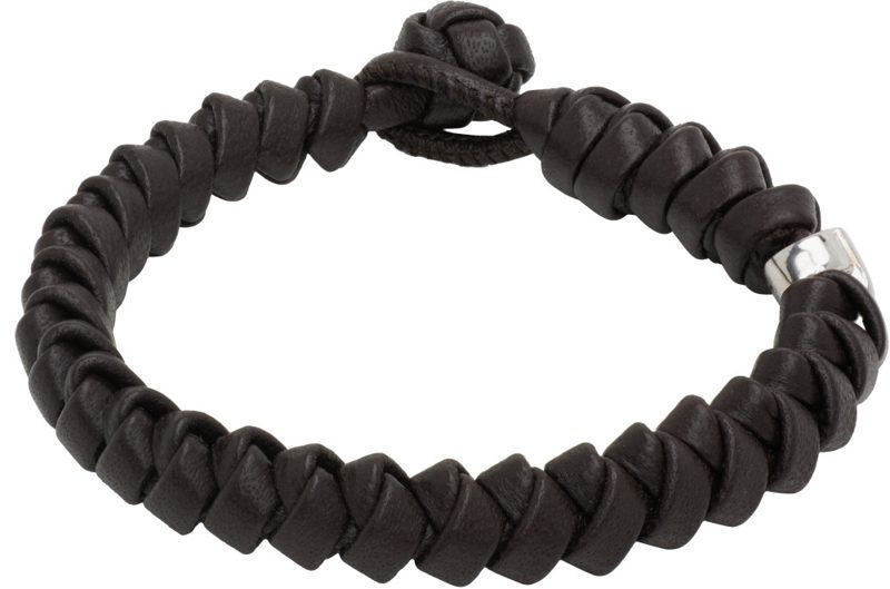 Braided Nappa Leather Bracelet 262798M142004