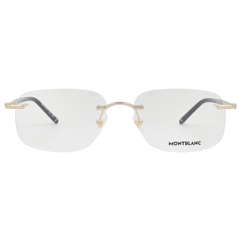 Montblanc Demo Rectangular Mens Eyeglasses MB0071O 003 58