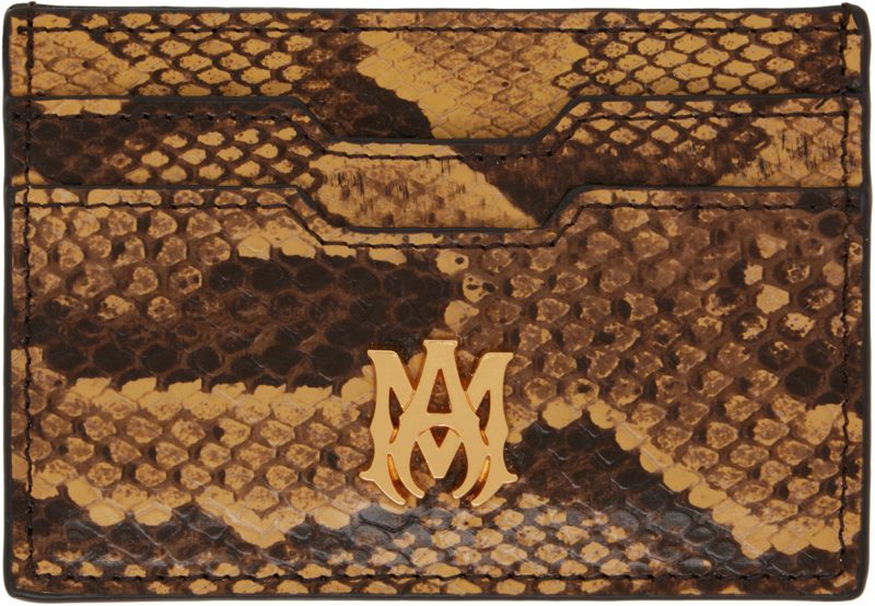 Brown Python EM[보스]ED Card Holder 262886F037000