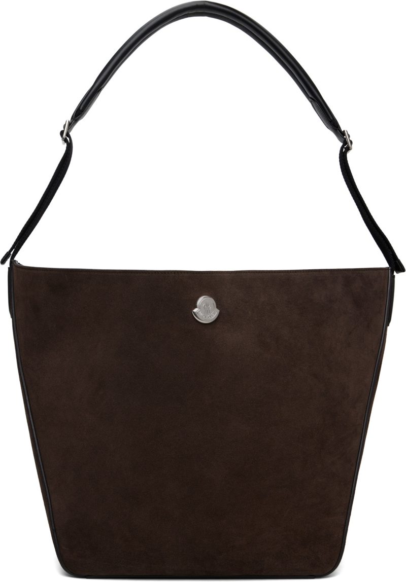 Brown Carlo Suede Shoulder Bag 262111F048003
