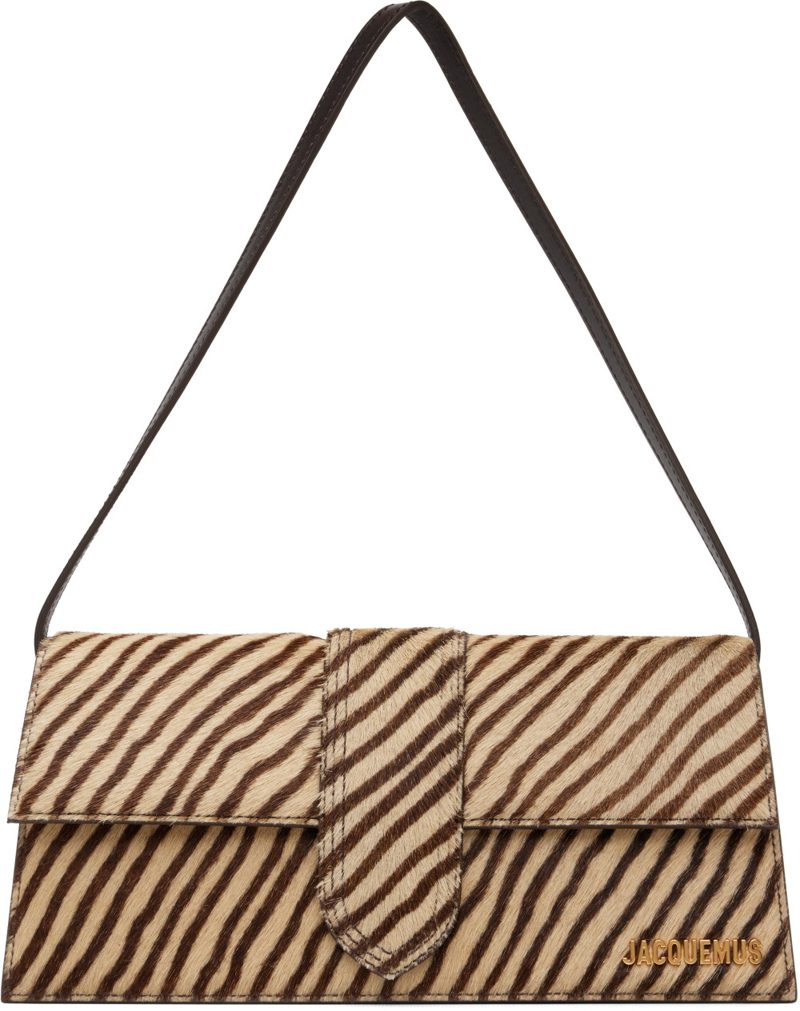 Beige & Brown The long Bambino Bag 262553F048002