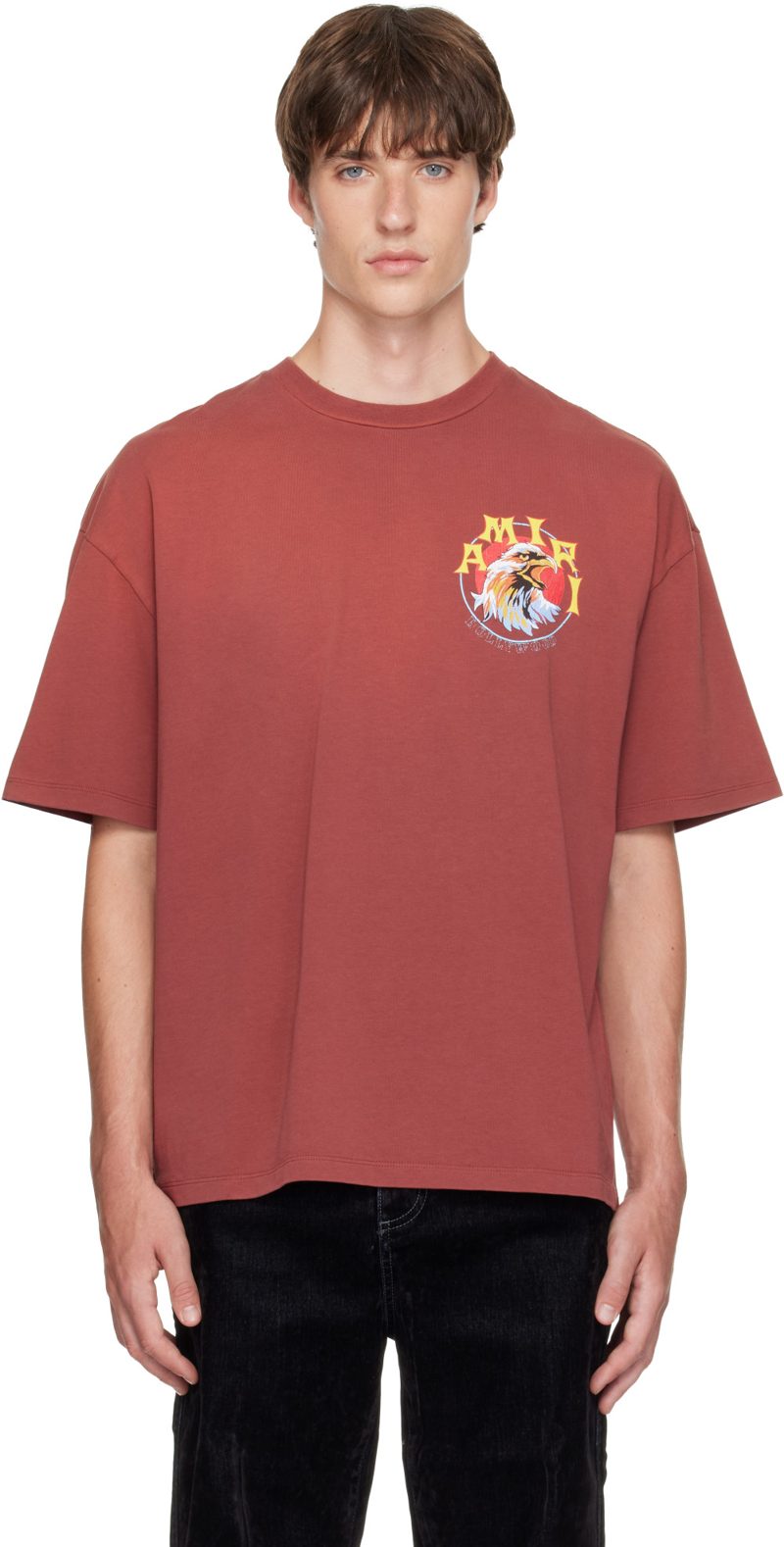 Red [아미리] Eagle OS T-shirt 262886M213069