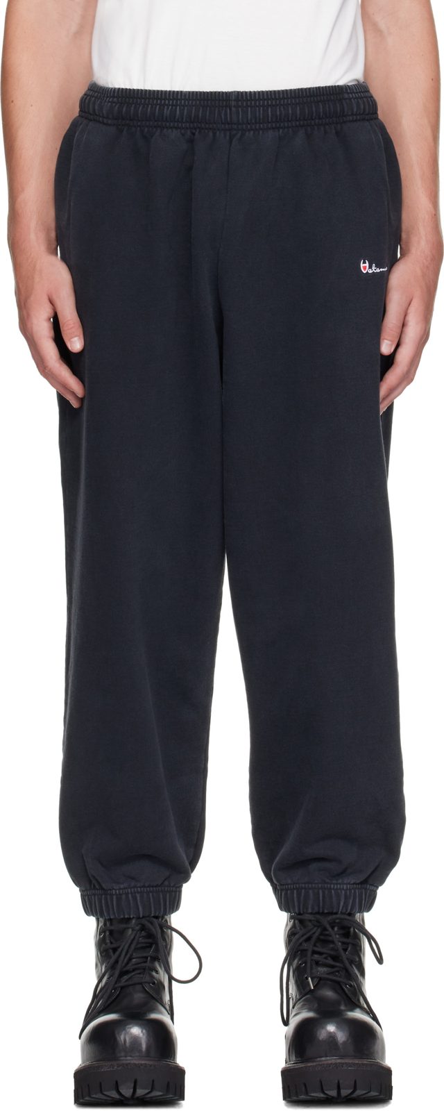 Black Athletic Logo Sweatpants 262669M190000