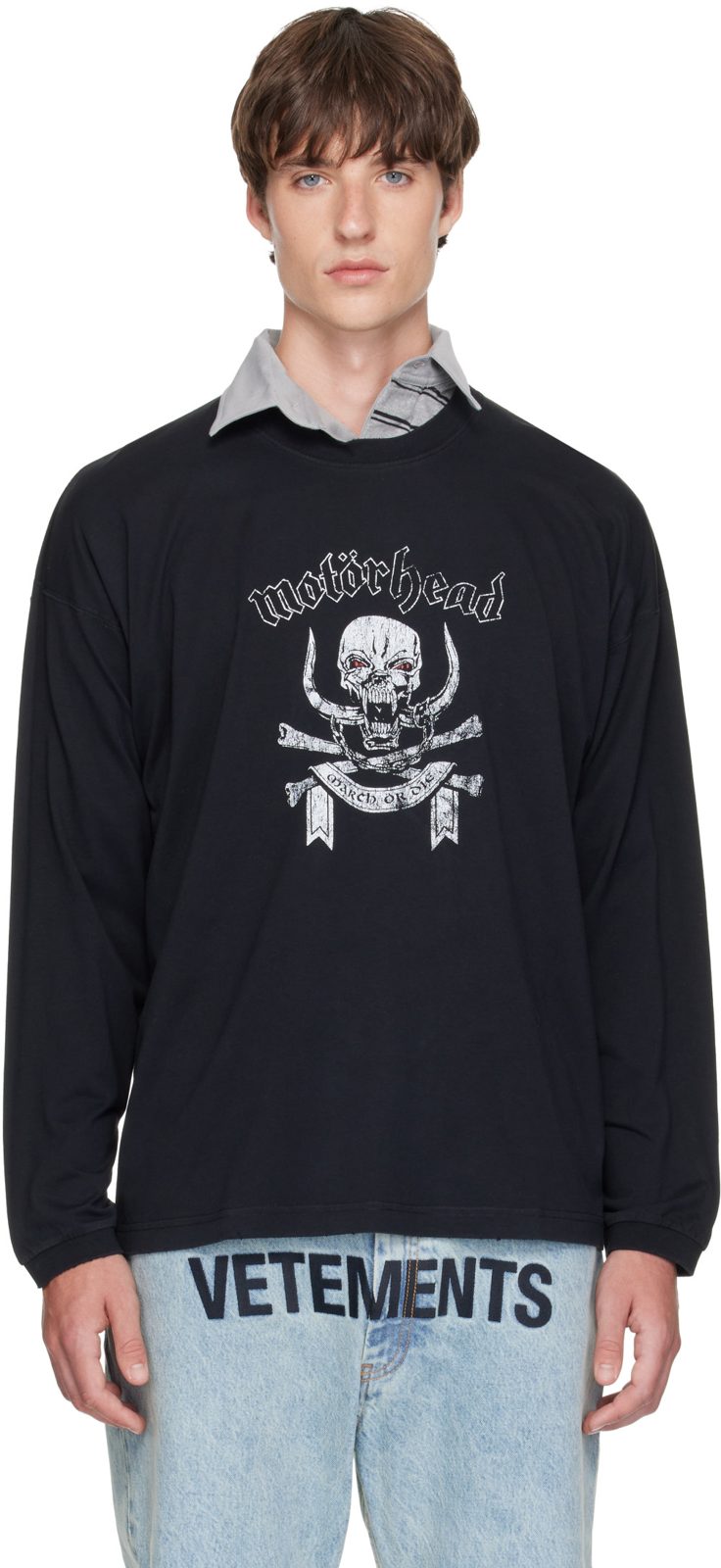 Black Motoerhead Edition Long Sleeve T-shirt 262669M213000