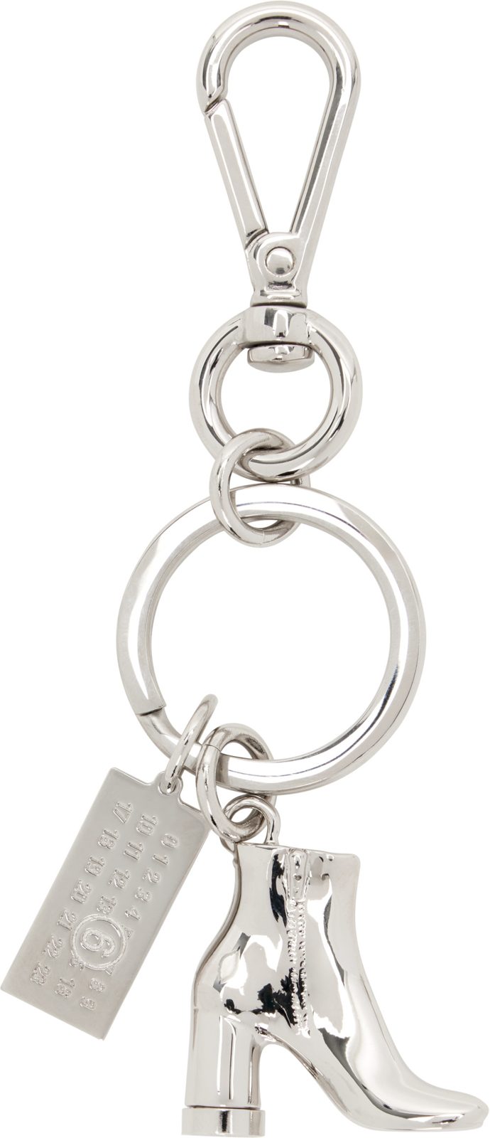 Silver Anatomic Boot Charm Keychain 262188M148007