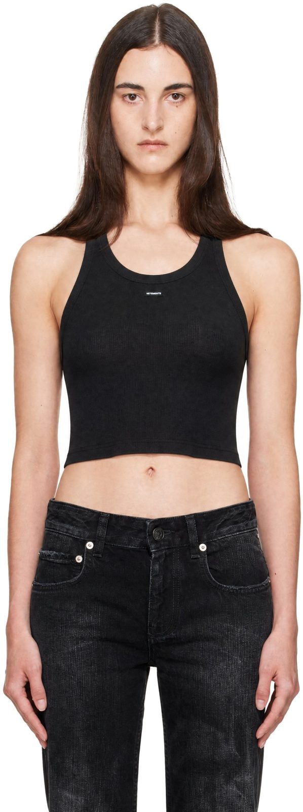 Black Halterneck Top 262669F111001