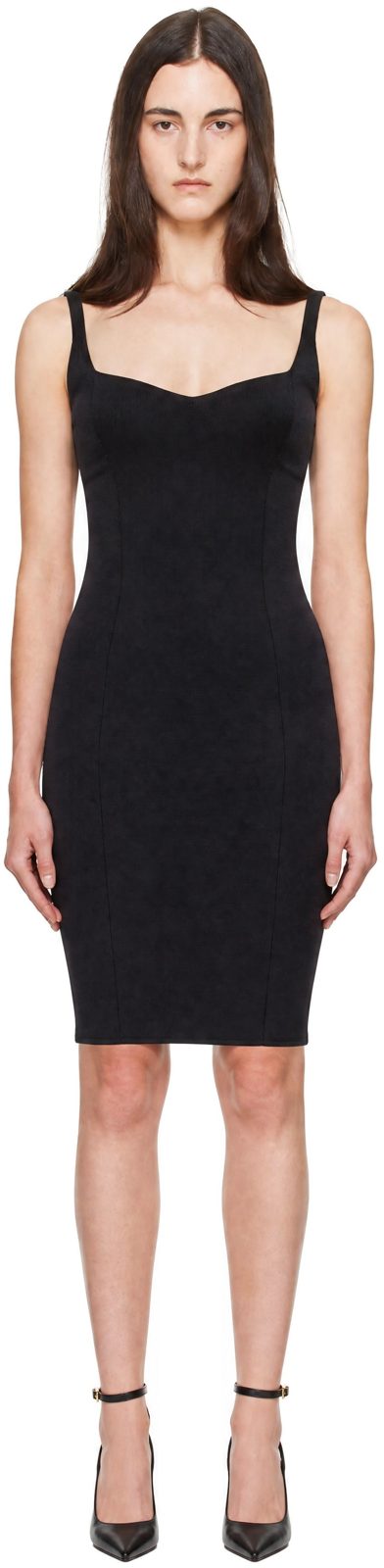 Navy Bodycon Compact Jersey Midi Dress 262251F052004