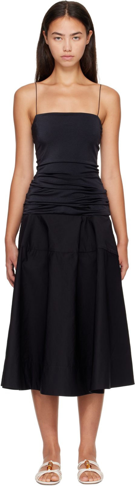 Black The Paradiso Midi Dress 262553F055003