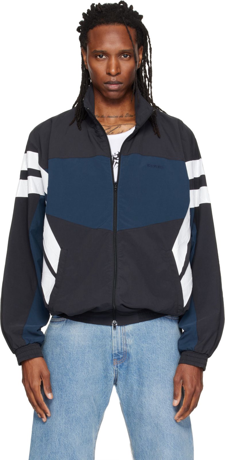 Black Tape Tracksuit Jacket 262669M202038