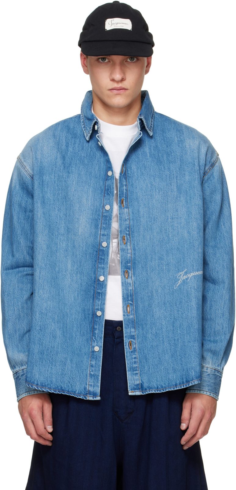 Blue The Simon de-Nimes Denim Shirt 262553M192001