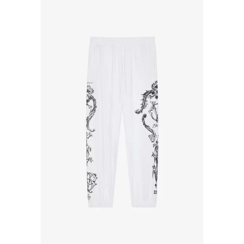 Casual Sweatpant W/ Elasticated Bottom White_White