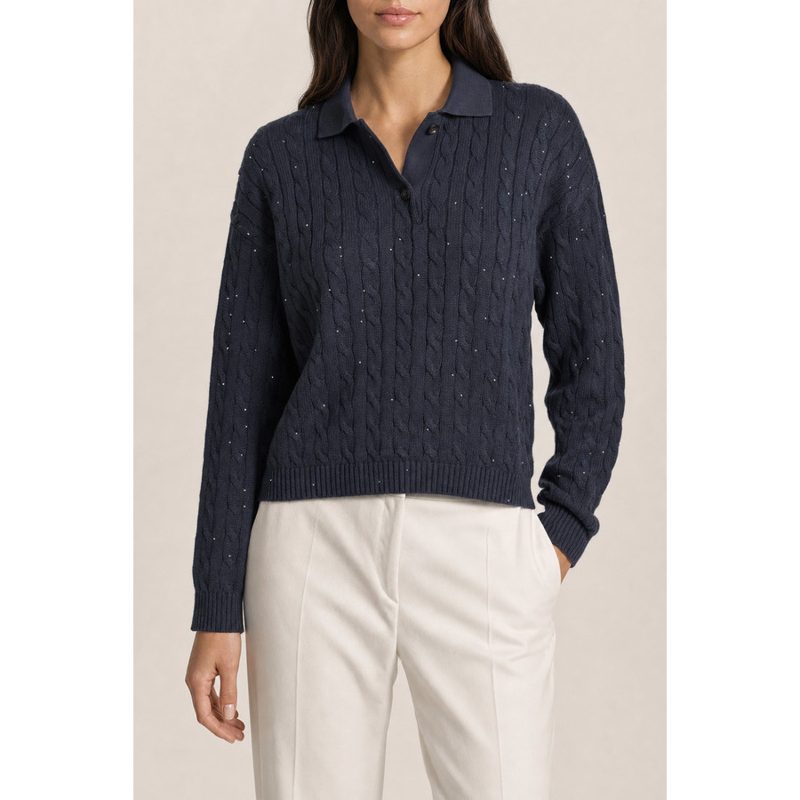 Brunello Cucinelli Womens Sweater Nwt_Navy