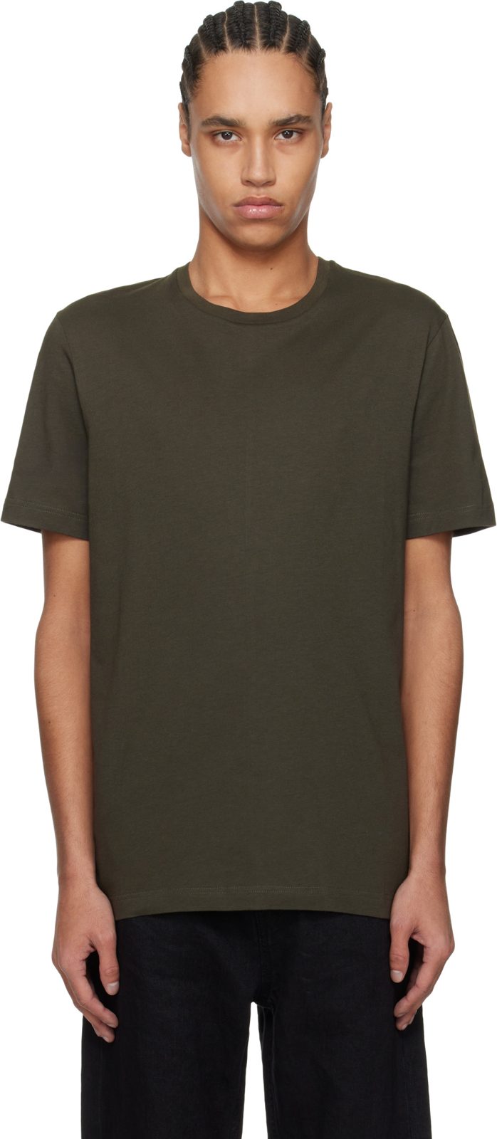 The Row Khaki Luke T-shirt 251359M213050