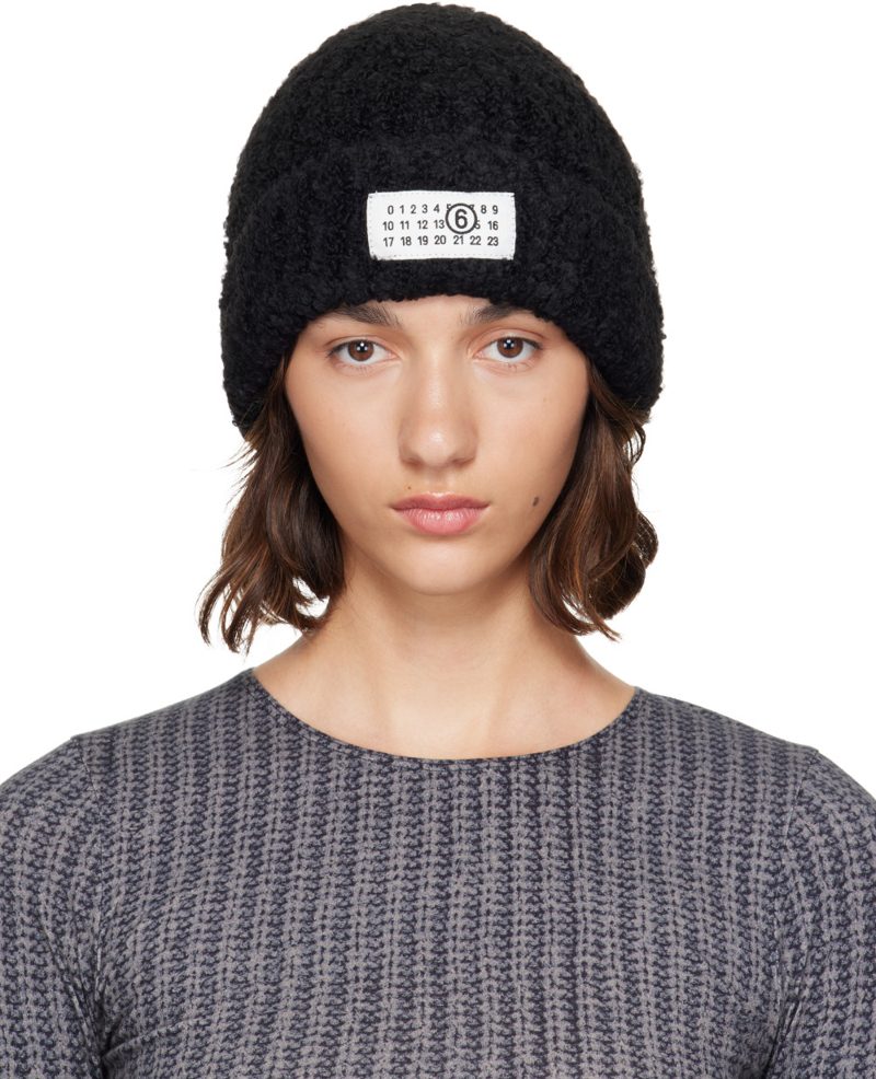 Black Logo Beanie 262188F014013