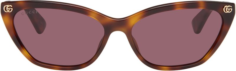 Brown Cat Eye Sunglasses 261451F005053