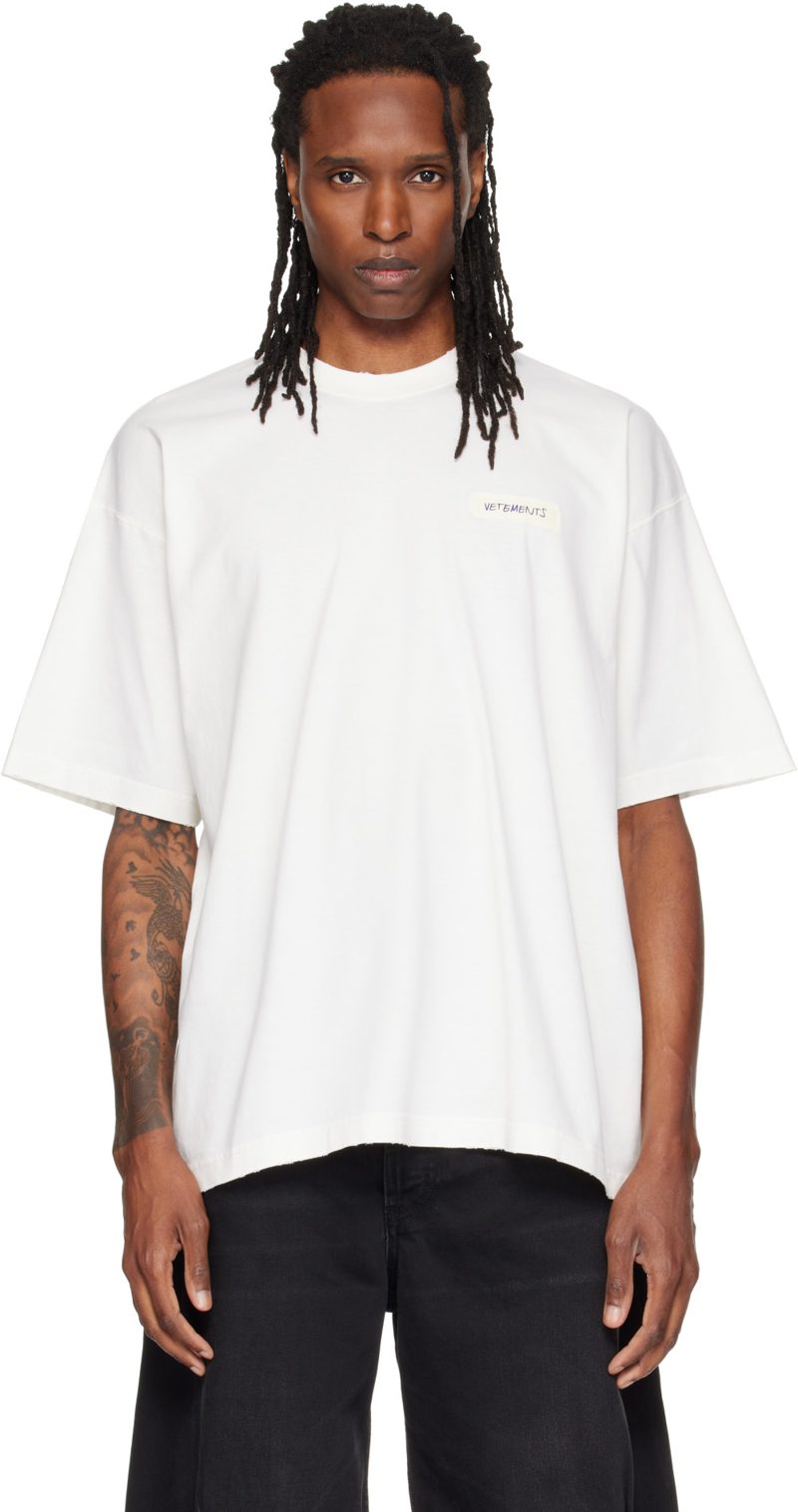 오프화이트 Scribbled Logo Oversized T-shirt 262669M213029