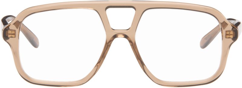Brown Slim Optical Glasses 271677M133000