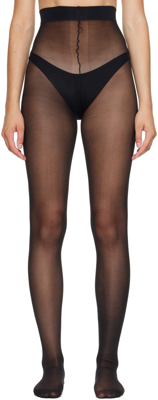 Black Logo Push-Up Tights 262669F085000