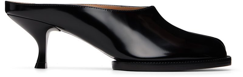 Black Tabi City Evening Mule Heels 261168F122010