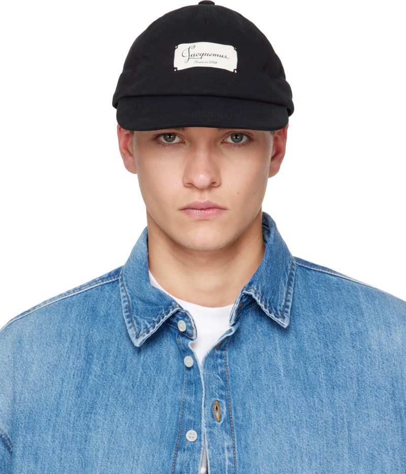 Black The Montaigne Cap 262553M139011