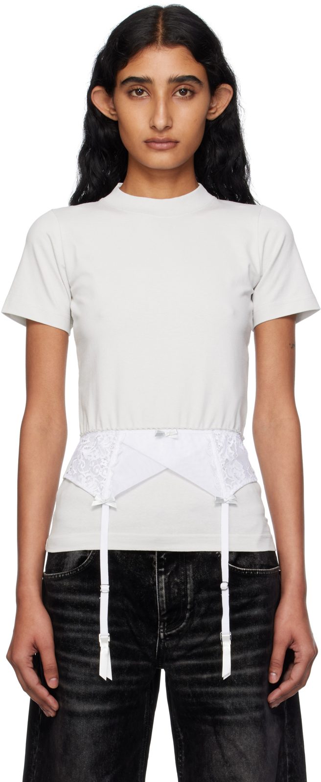 오프화이트 Lingerie T-shirt 251342F110008