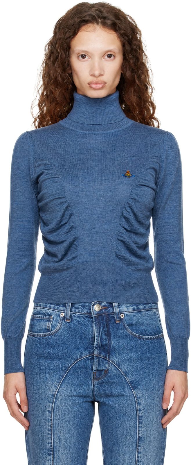 Blue Pamela Turtleneck 262314F099001