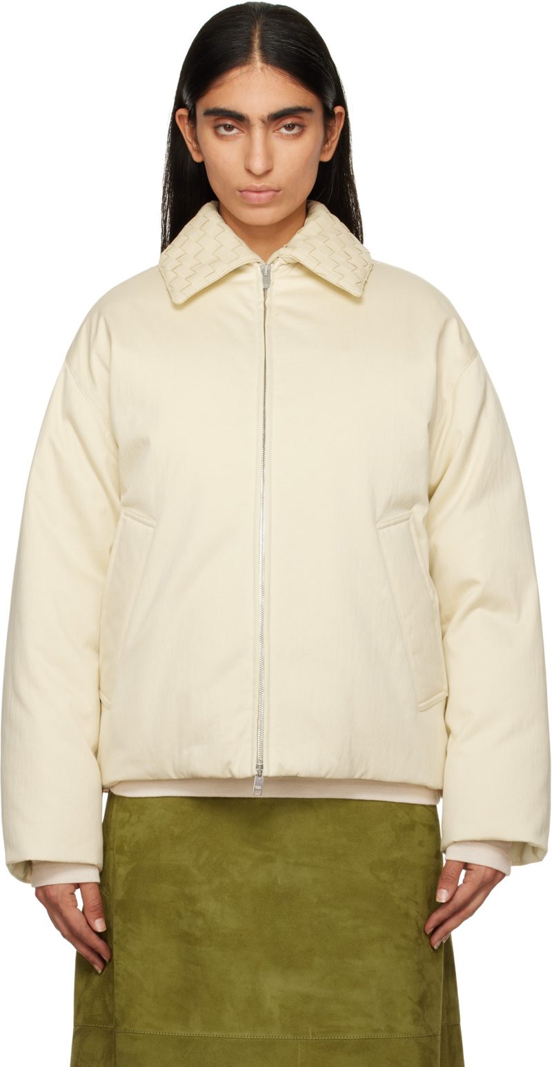 오프화이트 Cotton Twill Down Puffer Jacket 242798F058001