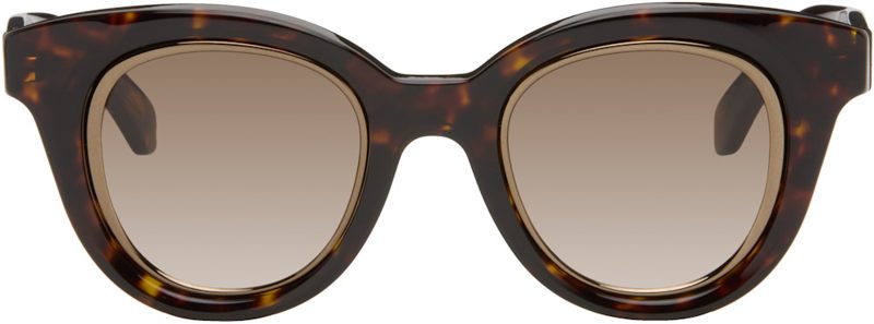 Brown Mini Anagram Butterfly Sunglasses 261677F005015