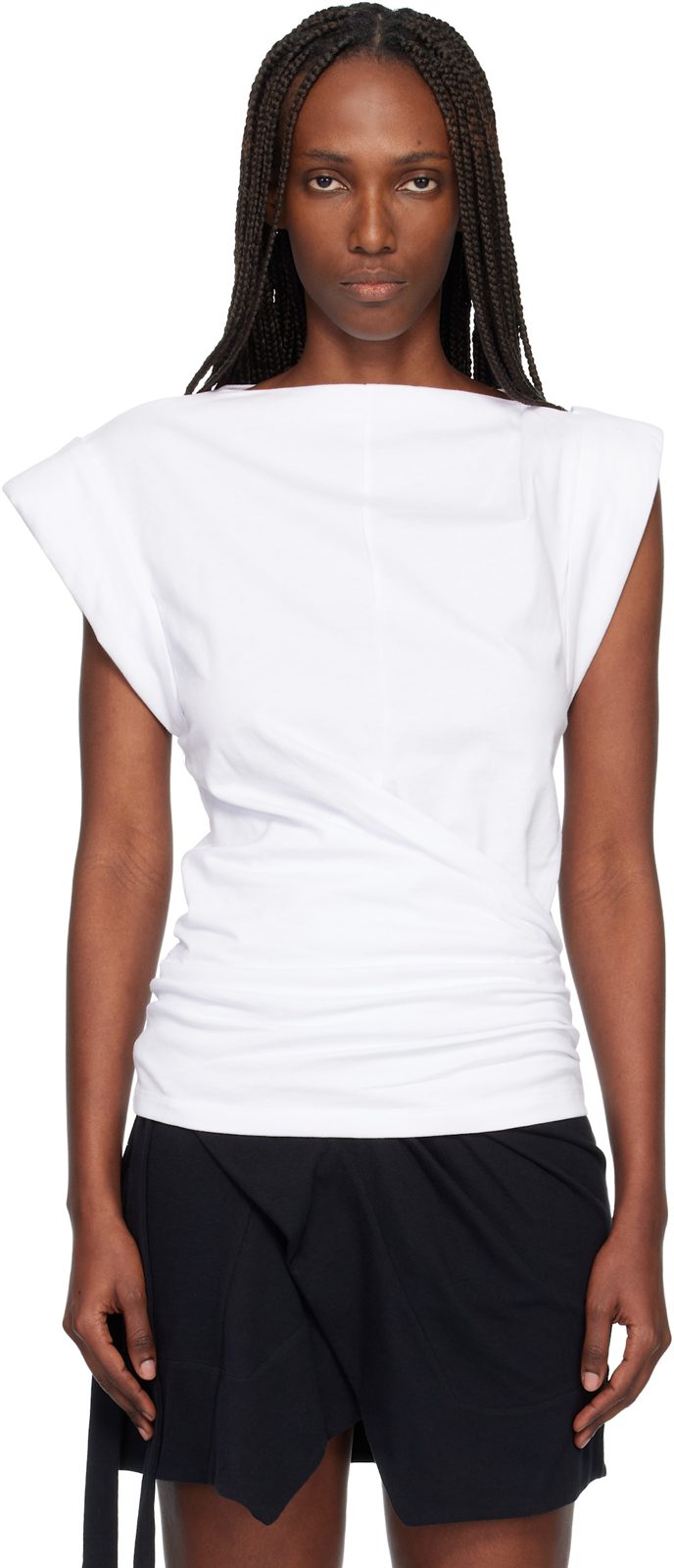 White Maisan T-shirt 261600F110002