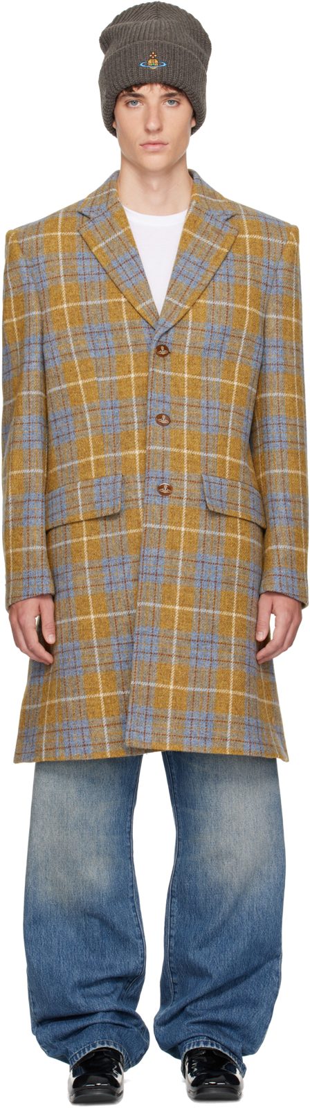 Yellow & Blue Huddersfield Coat 262314M176002