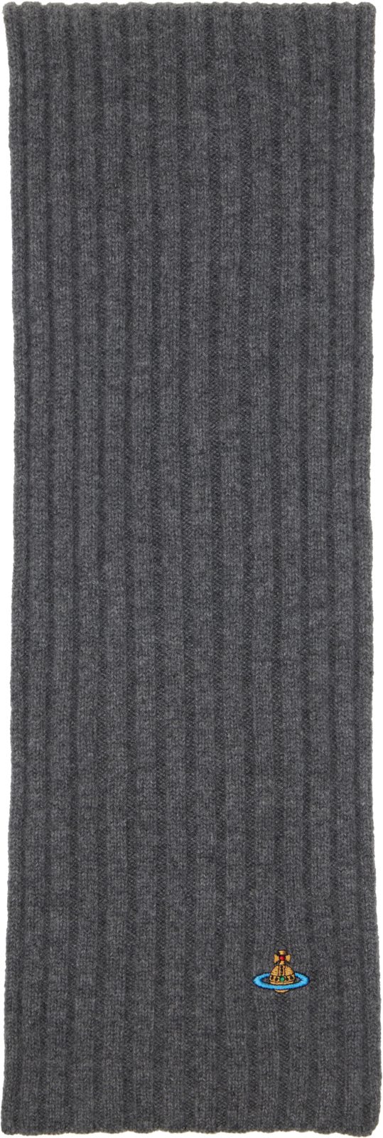 Gray Cashmere Scarf 262314M150000