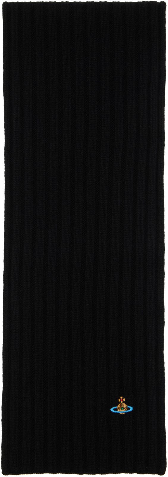 Black Cashmere Scarf 262314M150001