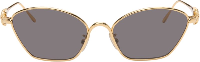 Gold Anagram Cat-Eye Sunglasses 271677M134018
