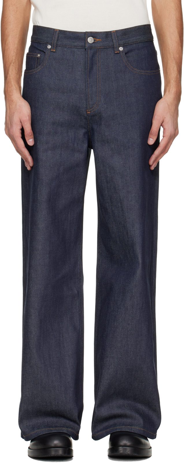 Navy Clyde Jeans 261252M186015