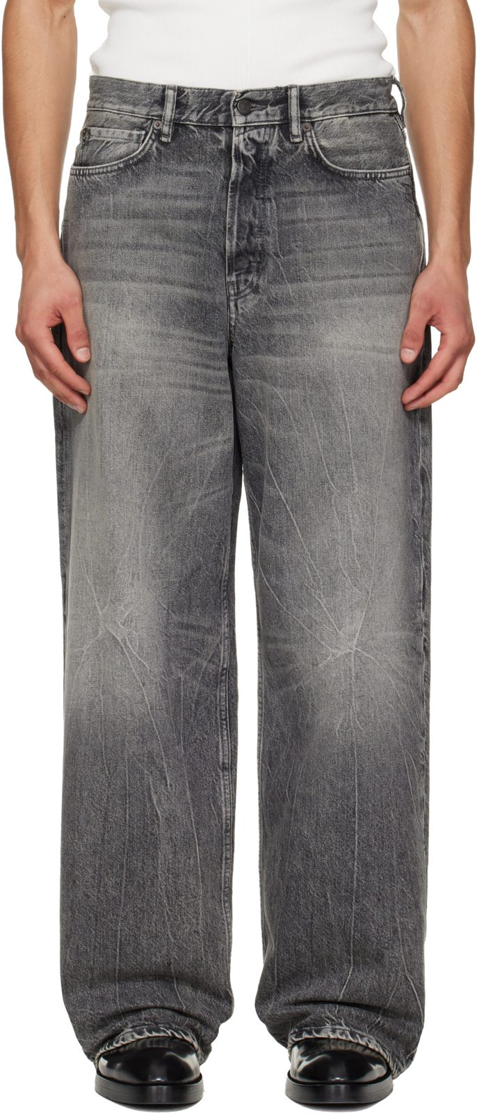 Gray Loose Fit 1981 Jeans 261129M186023