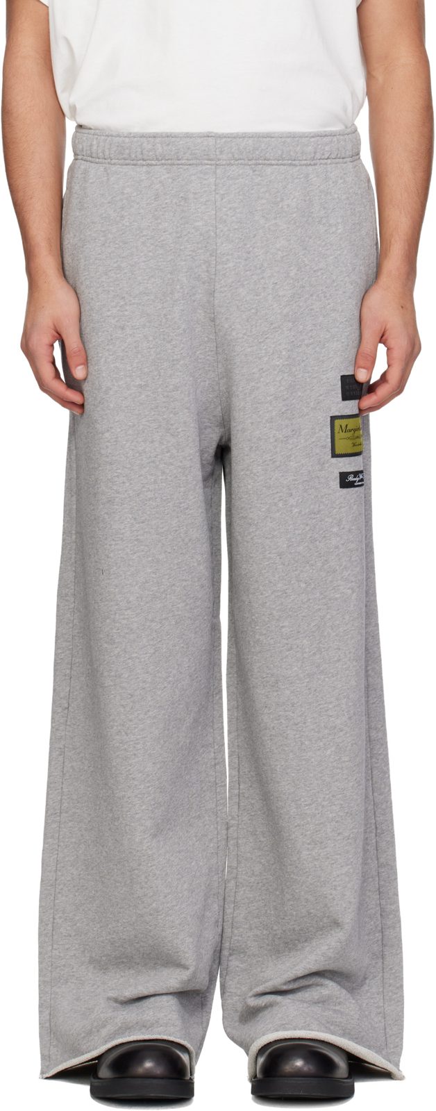 Gray Label Patch Sweatpants 261188M191003