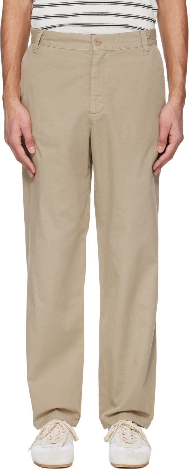 Beige Lawrence Trousers 261252M191015