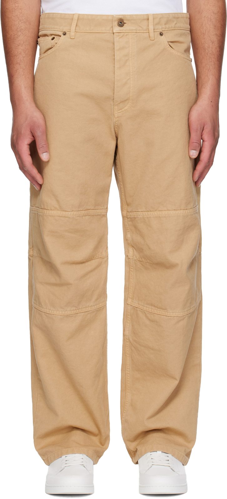 Beige Corban Trousers 261376M191002