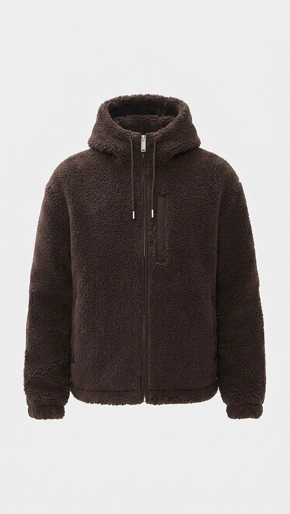 Harrier Fleece Full Zip Hoodie_Arabica