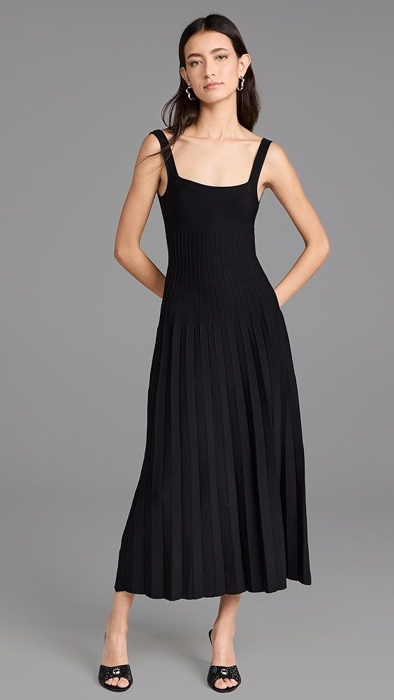 STAUD Ellison Dress_Black