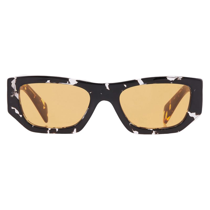Yellow Rectangular Unisex Sunglasses PR A01S 15O10C 53